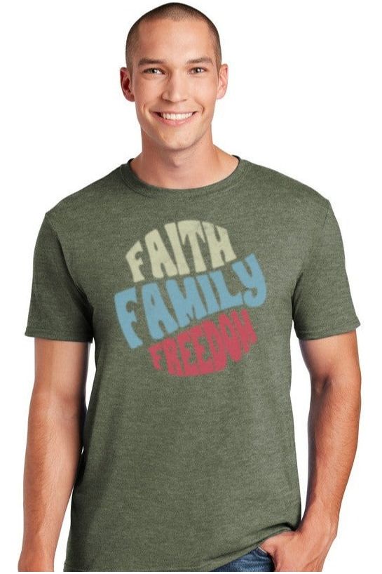 Faith Family Freedom Unisex Tee (Optional Colors)