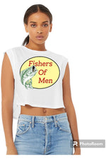 Load image into Gallery viewer, Fishers of Men Ladies Crop Tank (color options)