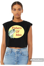 Load image into Gallery viewer, Fishers of Men Ladies Crop Tank (color options)
