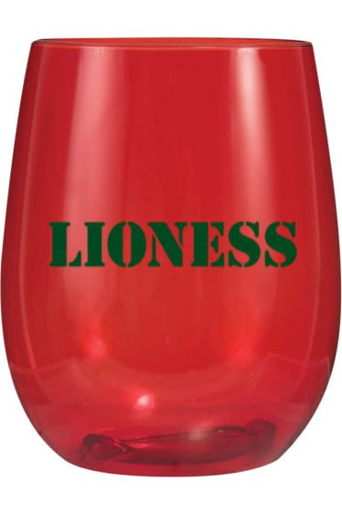 Lioness Plastic wine cup