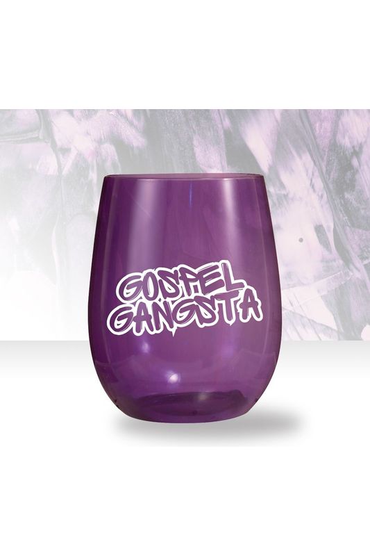 Gospel Gangsta Plastic Wine cup