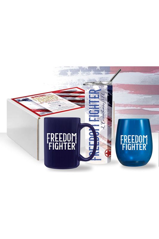 Freedom Fighter All Day Drinkware Gift Box