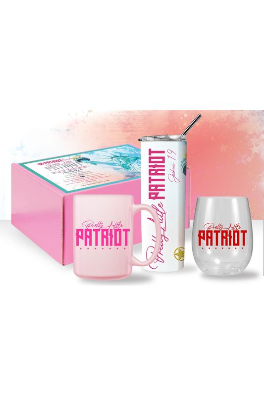 Pretty Little Patriot All Day Drinkware Gift Box