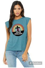 Load image into Gallery viewer, God&#39;s Promise Ladies Muscle Tee (Color options)
