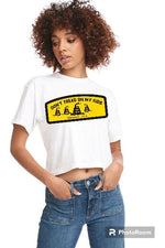 Load image into Gallery viewer, Dont Tread on My Kids Ladies Crop Tee (color options)