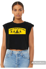 Load image into Gallery viewer, Don&#39;t Tread on my Kids Ladies Crop Tank (color options)