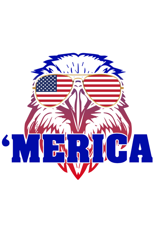 Merica Eagle sticker
