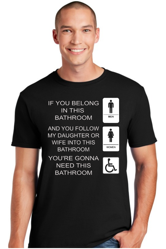 Gender Confusion Bathroom Men's Tee