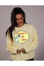Load image into Gallery viewer, Fishers of Men Crop Crew Neck Sweatshirt (color options)