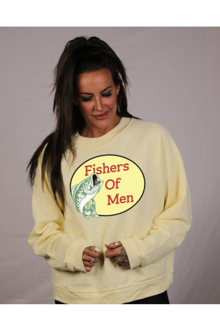 Fishers of Men Crop Crew Neck Sweatshirt (color options)