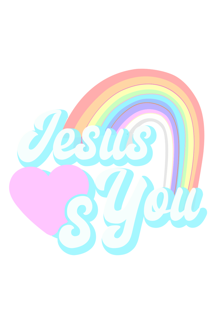 Jesus Loves You Sticker decal