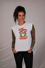 Load image into Gallery viewer, Let Freedom Ring Ladies Flowy Muscle Tee (Color Options)
