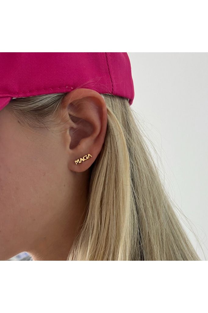 MAGA stud earrings