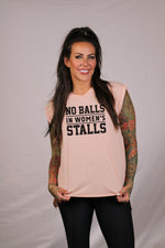 Load image into Gallery viewer, No Balls in Women&#39;s Stalls Ladies Flowy Muscle Tee