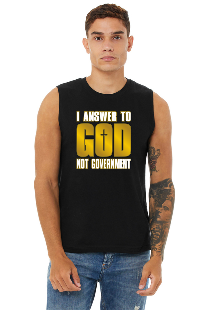God Not Government Unisex Sleeveless Muscle Tank
