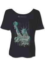 Load image into Gallery viewer, Defend Her ladies Rocker Tee - Crown of Country
