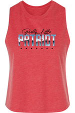 Load image into Gallery viewer, Pretty Little Patriot Cropped Tank - Crown of Country
