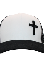 Load image into Gallery viewer, The Cross Hat (Black Cross) - Crown of Country
