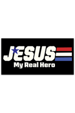 Load image into Gallery viewer, Jesus my real hero sticker - Crown of Country
