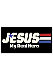 Jesus my real hero sticker - Crown of Country